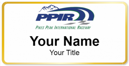 Custom name badges for Pikes Peak International Raceway