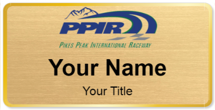 Custom name badges for Pikes Peak International Raceway