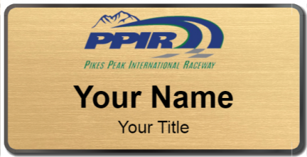 Custom name badges for Pikes Peak International Raceway