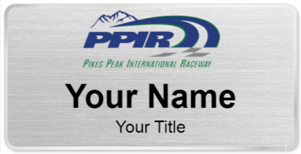 Custom name badges for Pikes Peak International Raceway