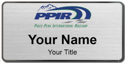 Custom name badges for Pikes Peak International Raceway