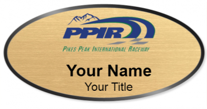 Custom name badges for Pikes Peak International Raceway