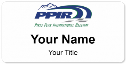 Custom name badges for Pikes Peak International Raceway