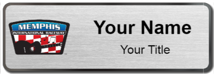 Custom name badges for Memphis International Raceway
