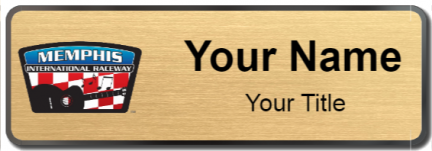 Custom name badges for Memphis International Raceway