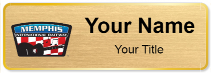 Custom name badges for Memphis International Raceway