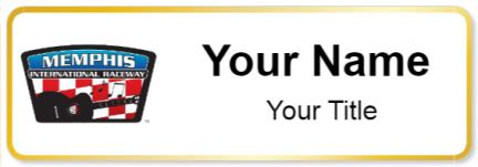 Custom name badges for Memphis International Raceway