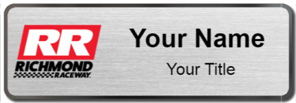 Custom name badges for Richmond International Raceway