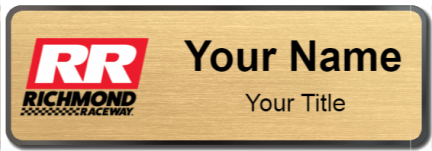 Custom name badges for Richmond International Raceway