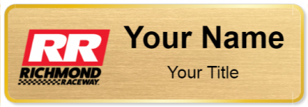Custom name badges for Richmond International Raceway