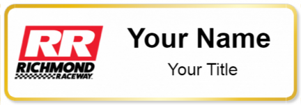 Custom name badges for Richmond International Raceway