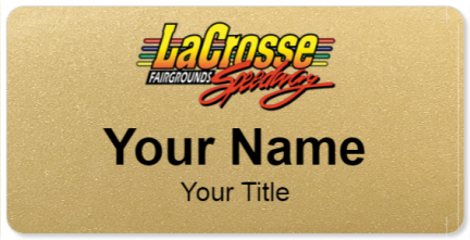 Custom name badges for La Crosse Fairgrounds Speedway