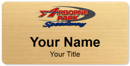 Custom name badges for Airborne Speedway