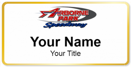Custom name badges for Airborne Speedway