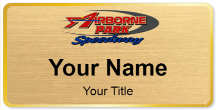 Custom name badges for Airborne Speedway