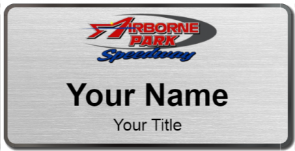 Custom name badges for Airborne Speedway