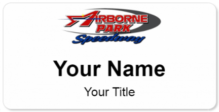 Custom name badges for Airborne Speedway