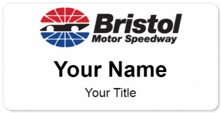 Custom name badges for Bristol Motor Speedway