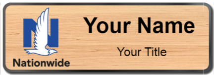 Custom name badges for Nationwide Insurance