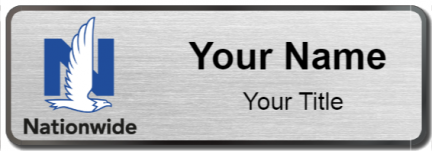 Custom name badges for Nationwide Insurance