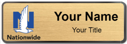 Custom name badges for Nationwide Insurance