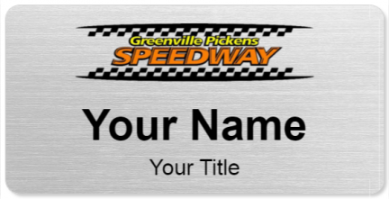 Custom name badges for Greenville Pickens Speedway