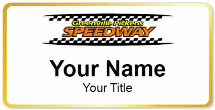Custom name badges for Greenville Pickens Speedway