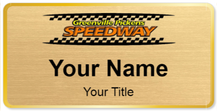 Custom name badges for Greenville Pickens Speedway