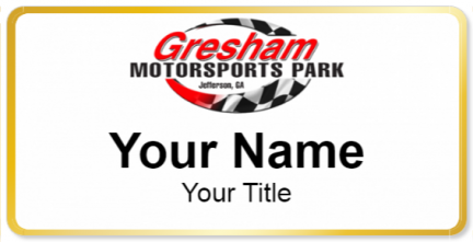 Custom name badges for Gresham Motorsports Park