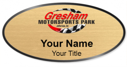 Custom name badges for Gresham Motorsports Park