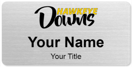 Custom name badges for Hawkeye Downs Speedway