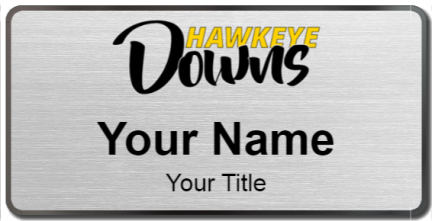 Custom name badges for Hawkeye Downs Speedway