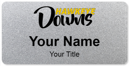 Custom name badges for Hawkeye Downs Speedway
