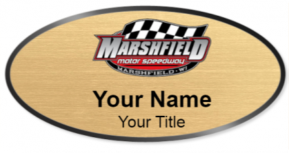 Custom name badges for Marshfield Motor Speedway
