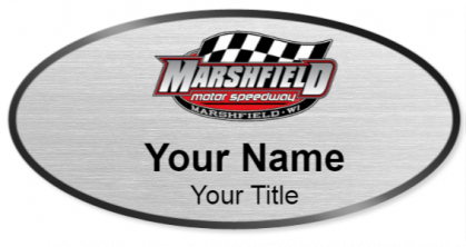 Custom name badges for Marshfield Motor Speedway