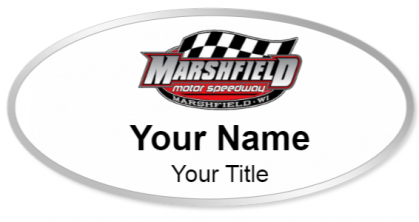 Custom name badges for Marshfield Motor Speedway