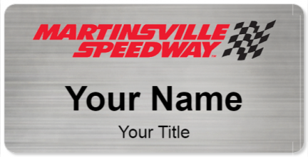 Custom name badges for Martinsville Speedway