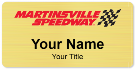 Custom name badges for Martinsville Speedway
