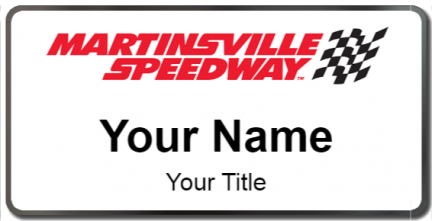 Custom name badges for Martinsville Speedway