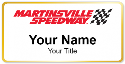 Custom name badges for Martinsville Speedway