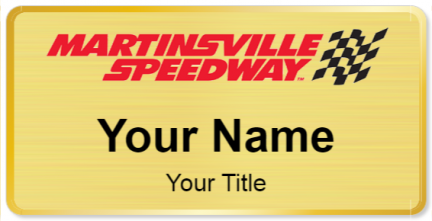 Custom name badges for Martinsville Speedway