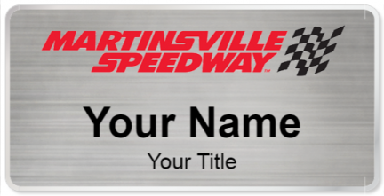 Custom name badges for Martinsville Speedway