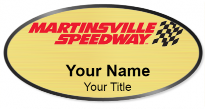 Custom name badges for Martinsville Speedway