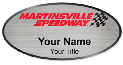 Custom name badges for Martinsville Speedway
