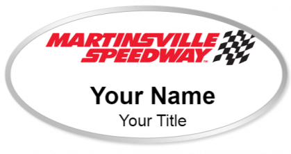 Custom name badges for Martinsville Speedway