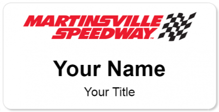 Custom name badges for Martinsville Speedway