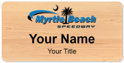 Custom name badges for Myrtle Beach Speedway