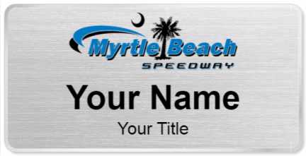 Custom name badges for Myrtle Beach Speedway