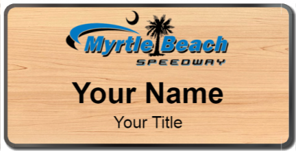 Custom name badges for Myrtle Beach Speedway
