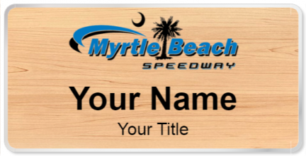 Custom name badges for Myrtle Beach Speedway